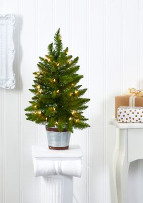 Nearly Natural 2 Foot Providence Pine Christmas Tree