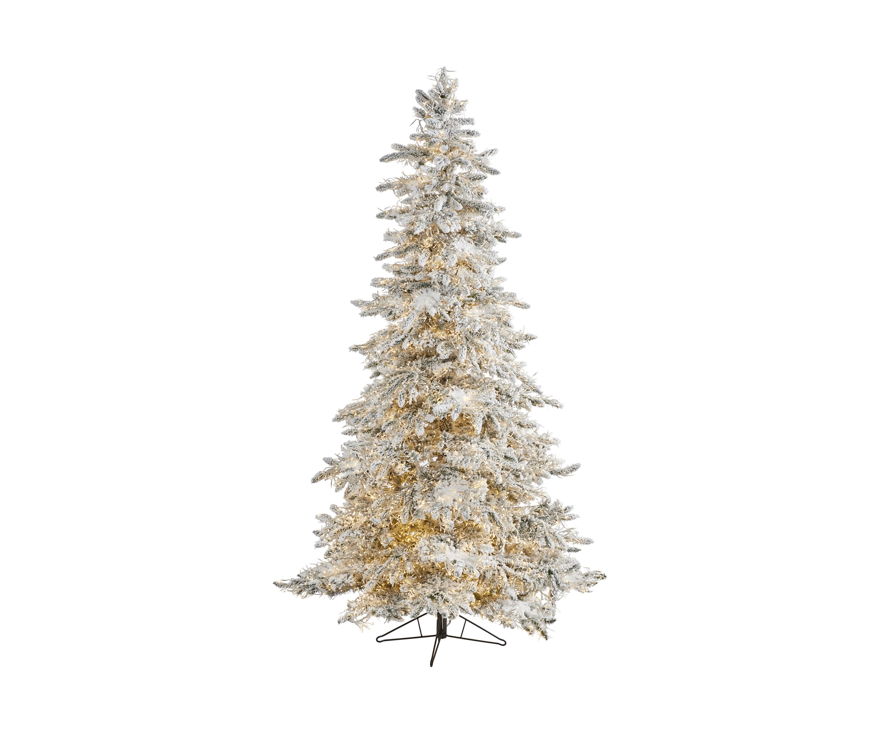 Flocked Grand Northern Rocky Fir Christmas Tree