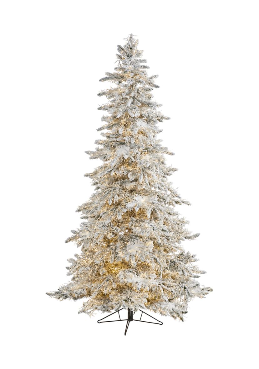 Flocked Grand Northern Rocky Fir Christmas Tree