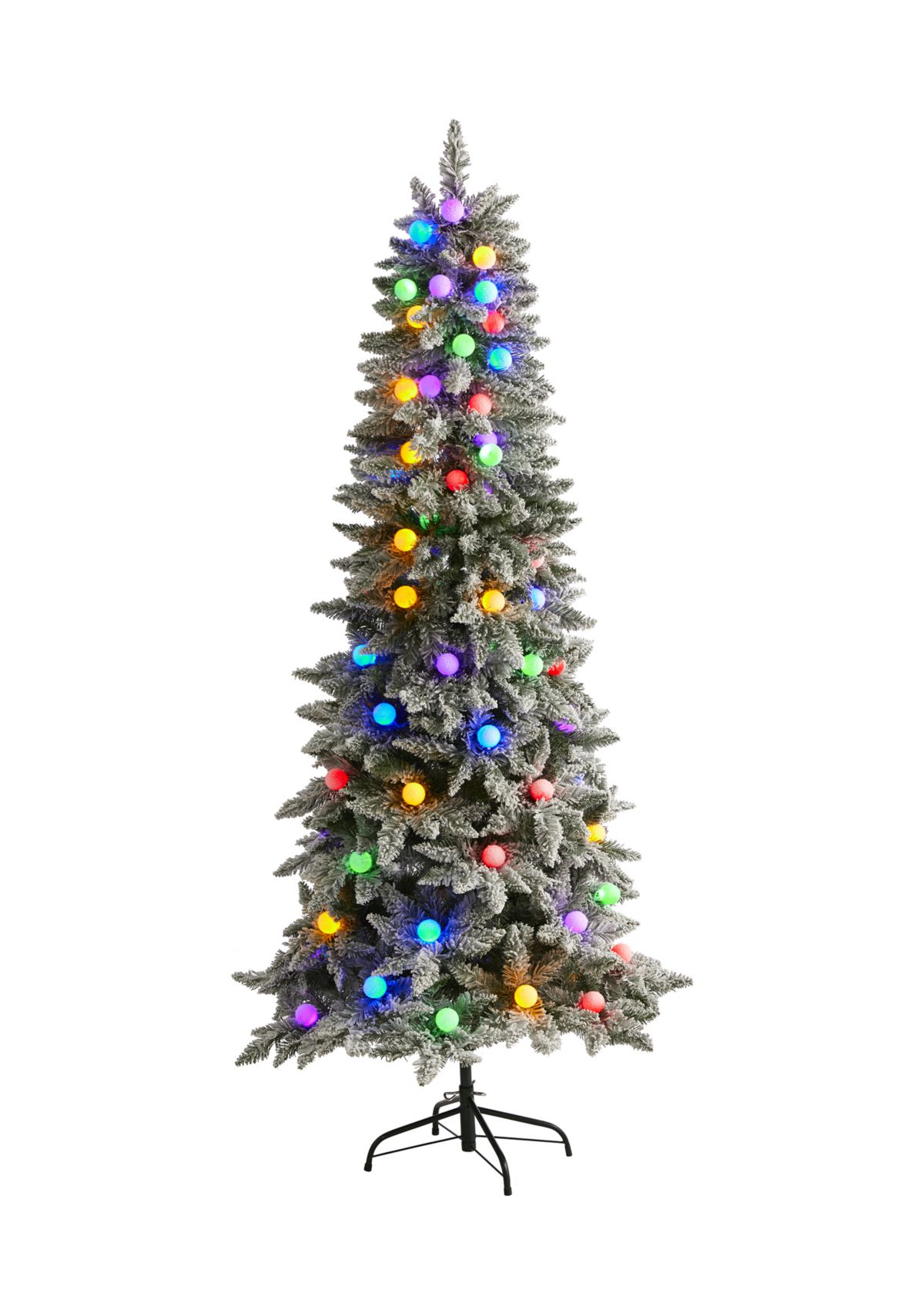 Flocked British Columbia Mountain Fir Christmas Tree