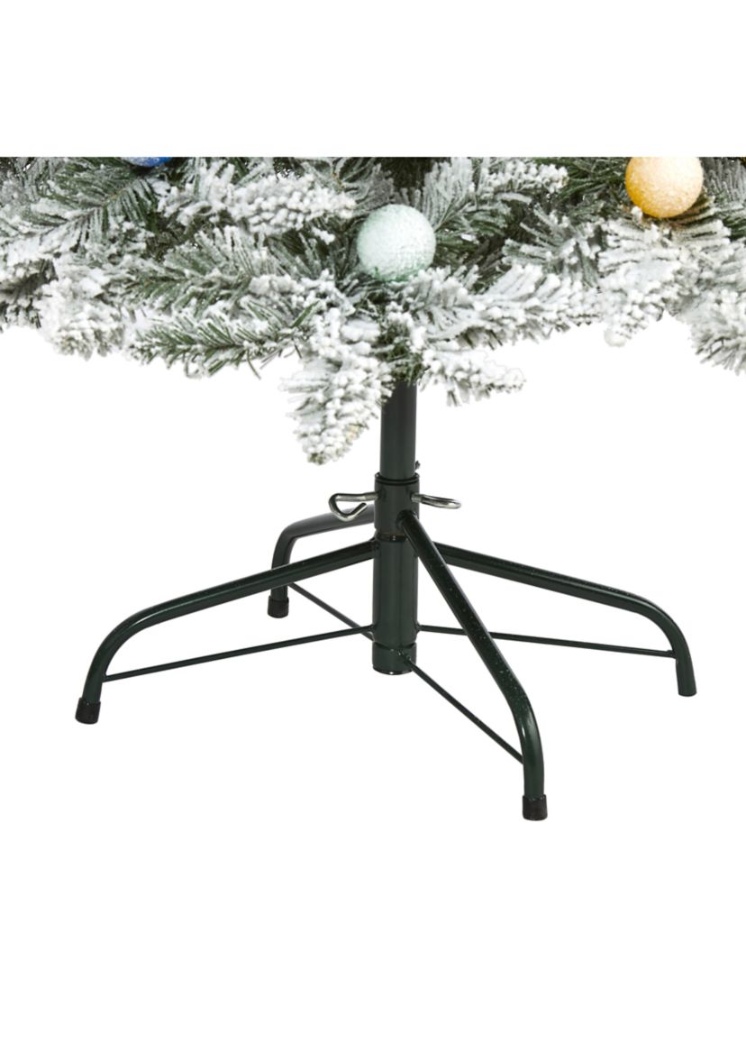 Flocked British Columbia Mountain Fir Christmas Tree