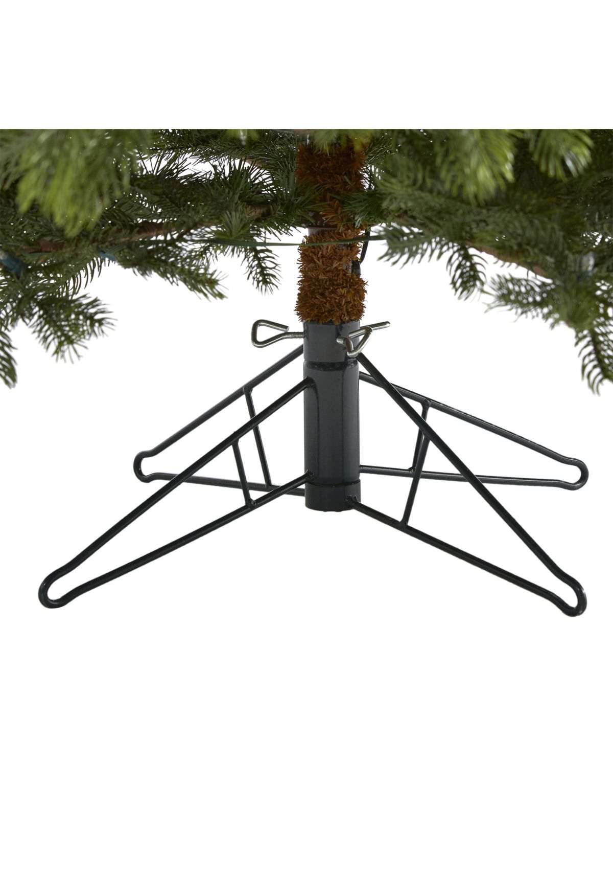 7.5 Foot South Carolina Spruce Real Touch Artificial Christmas Tree with 650 (Multifunction) Warm White LED Lights with Instant Connect Technology and 1081 Bendable Branches