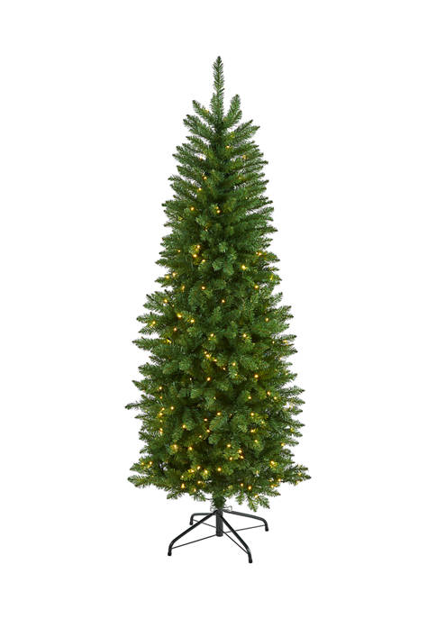 Nearly Natural 6 Foot Slim Green Mountain Pine