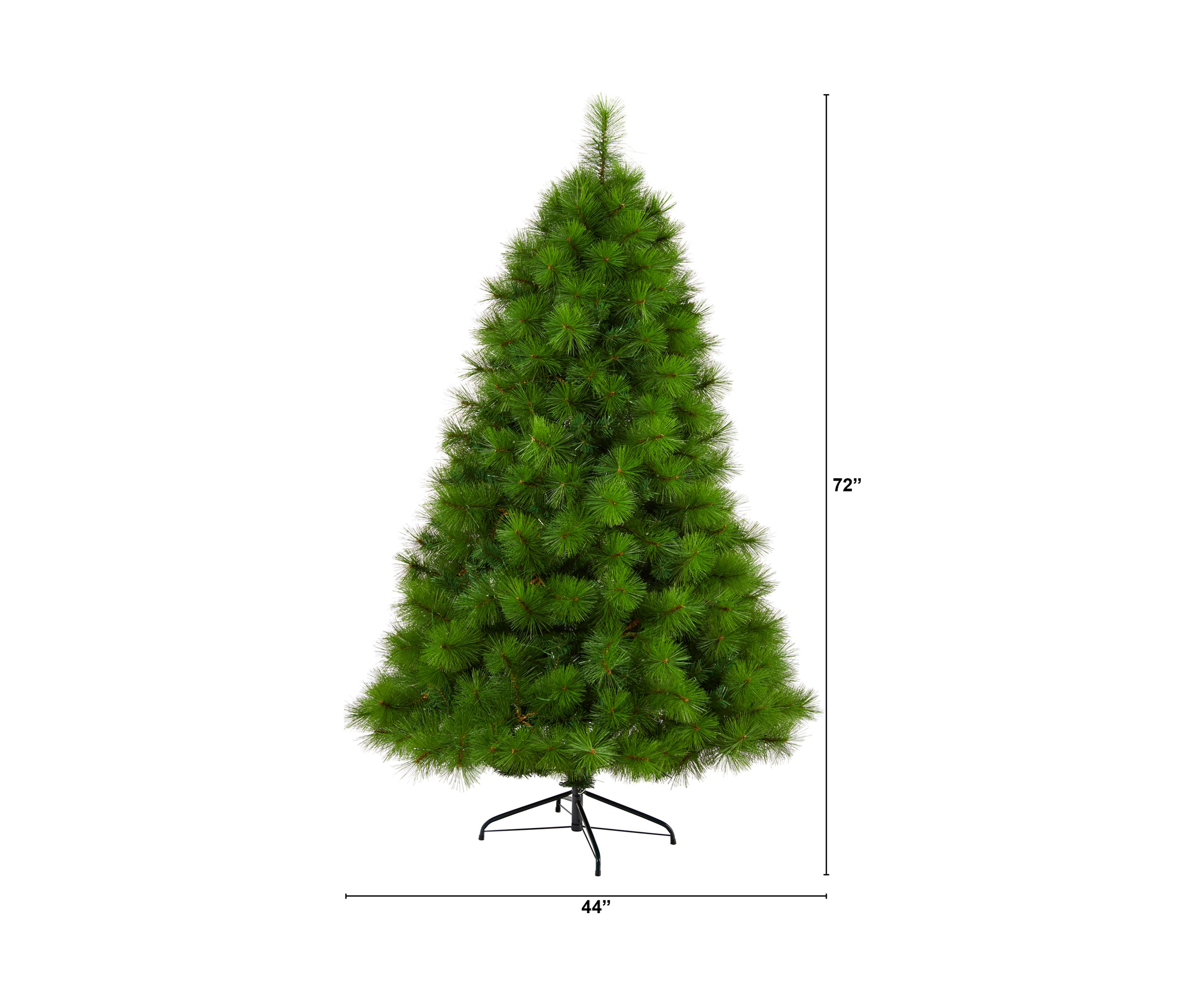 6 Foot Green Scotch Pine Artificial Christmas Tree with 300 Clear LED Lights