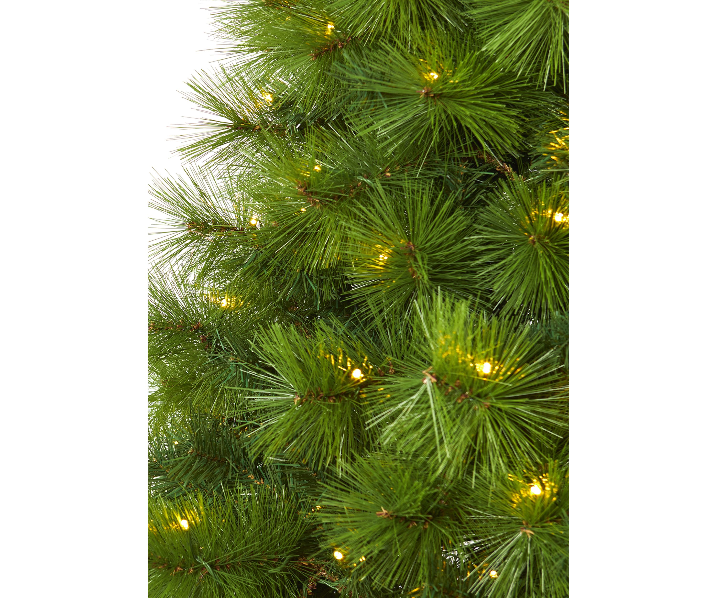 6.5 Foot Green Scotch Pine Artificial Christmas Tree with 350 Clear LED Lights