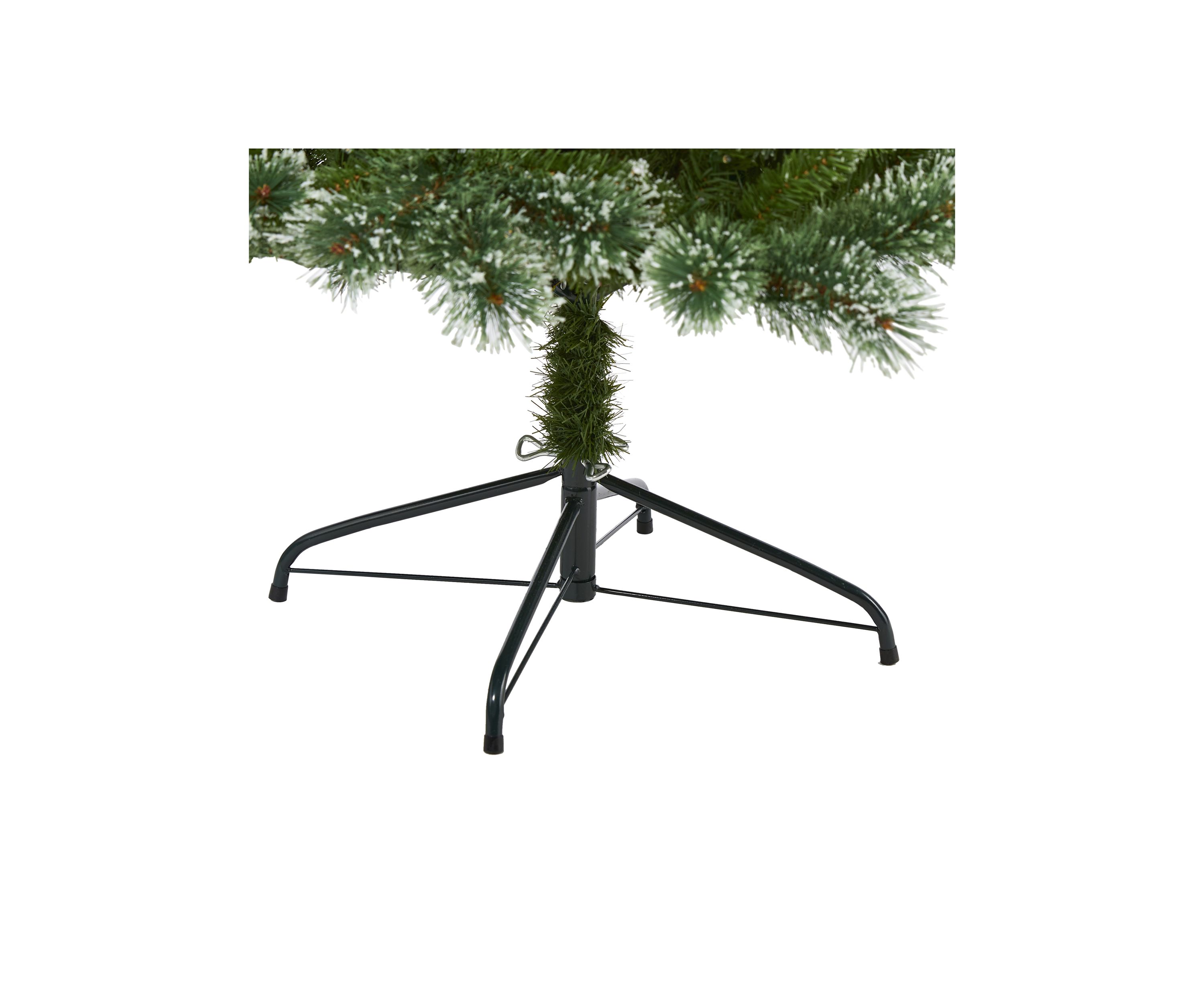 7 Foot Wisconsin Slim Snow Tip Pine Artificial Christmas Tree with 400 Clear LED Lights