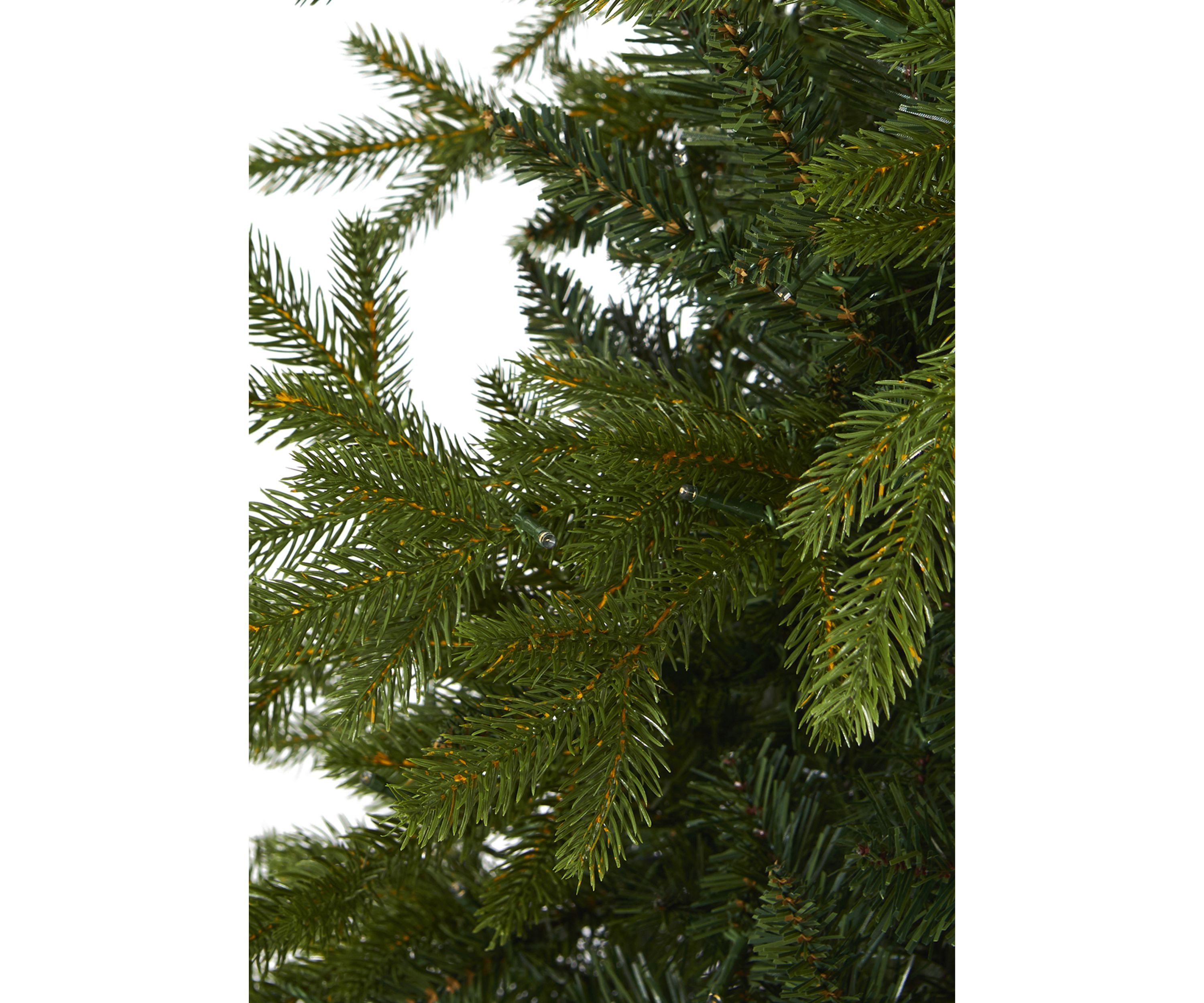 7 Foot Belgium Fir “Natural Look” Artificial Christmas Tree with 500 Clear LED Lights