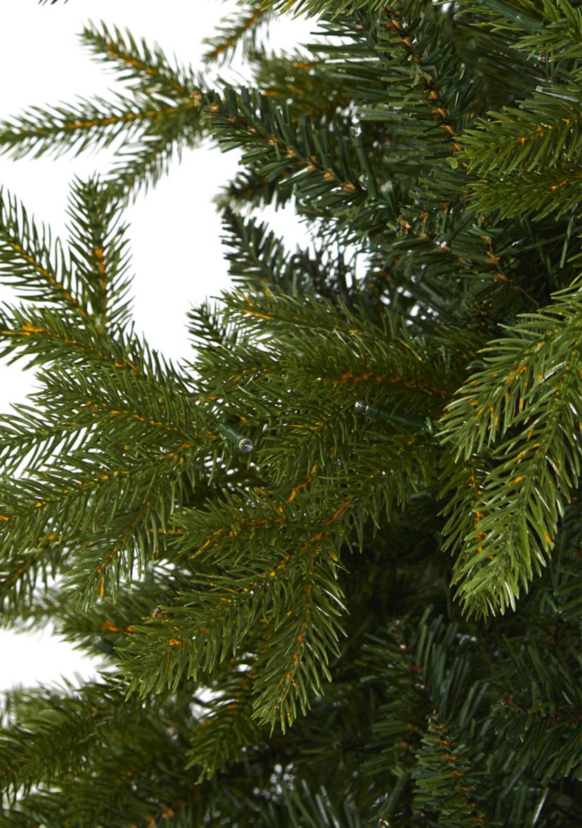 7 Foot Belgium Fir “Natural Look” Artificial Christmas Tree with 500 Clear LED Lights