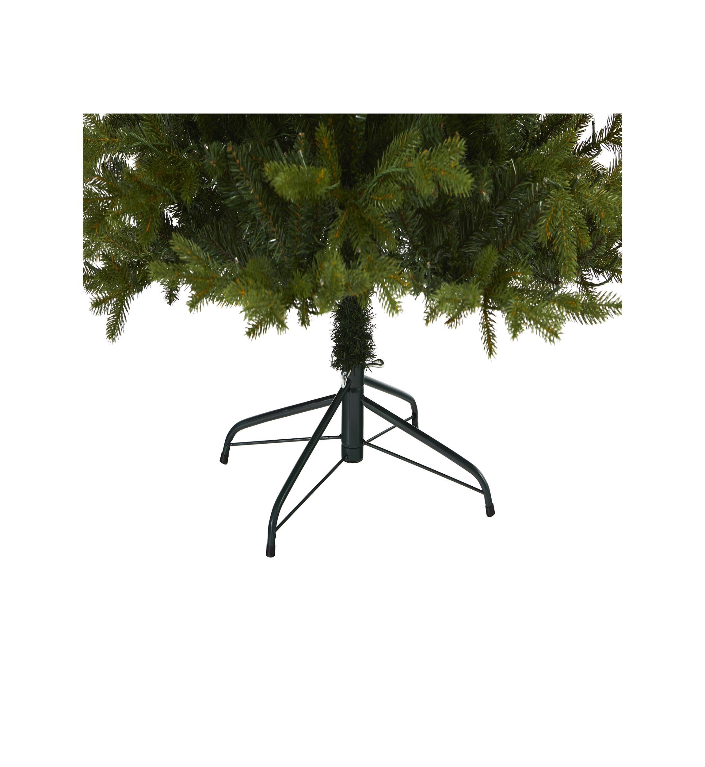 7 Foot Belgium Fir “Natural Look” Artificial Christmas Tree with 500 Clear LED Lights