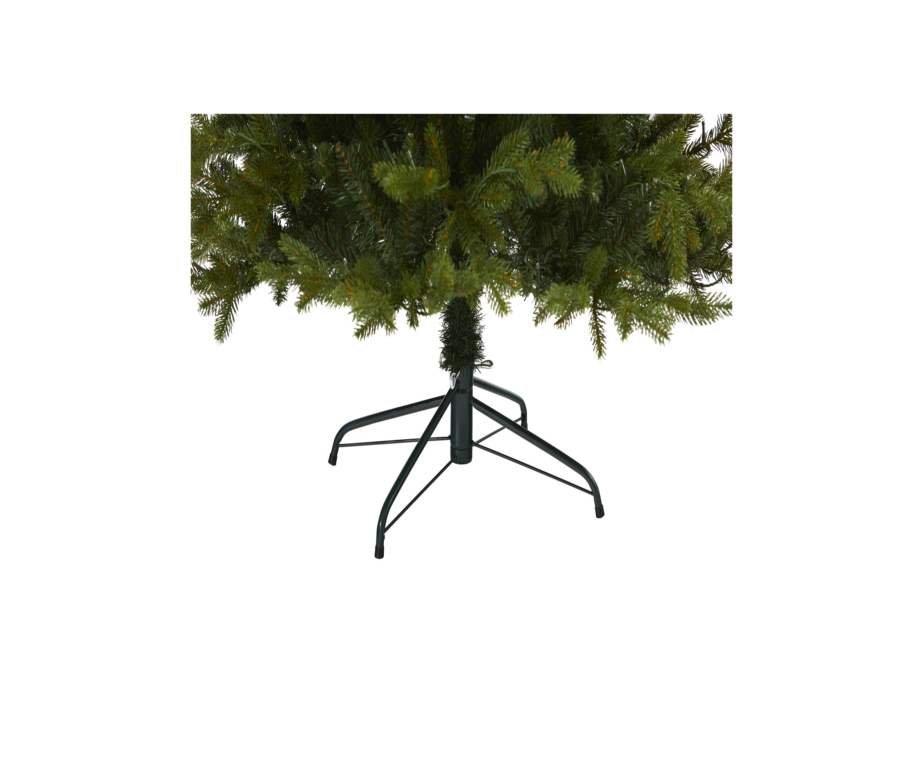 7 Foot Belgium Fir “Natural Look” Artificial Christmas Tree with 500 Clear LED Lights
