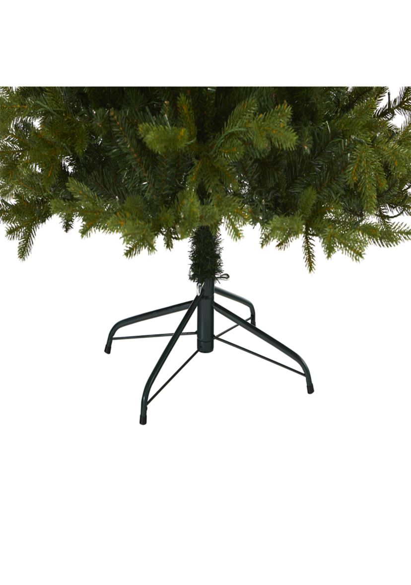 7 Foot Belgium Fir “Natural Look” Artificial Christmas Tree with 500 Clear LED Lights
