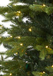 7.5 Foot Belgium Fir “Natural Look” Artificial Christmas Tree with 550 Clear LED Lights