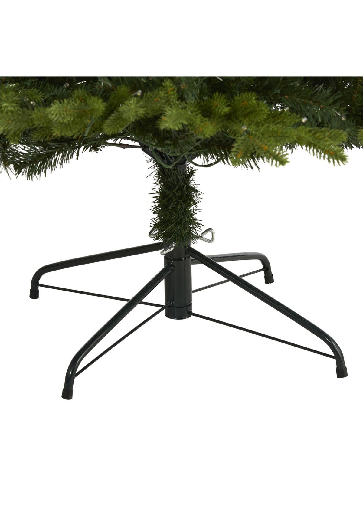 8 Foot Belgium Fir “Natural Look” Artificial Christmas Tree with 650 Clear LED Lights