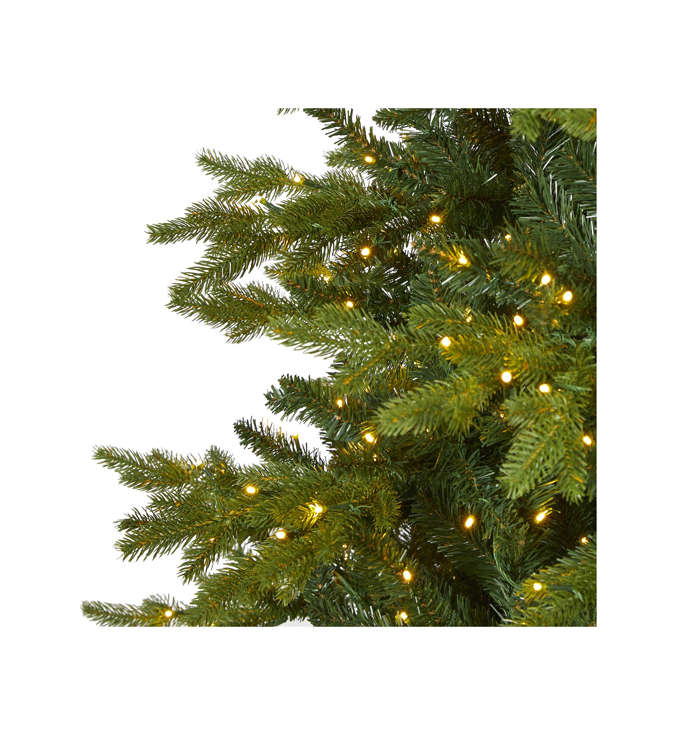 10 Foot Belgium Fir “Natural Look” Artificial Christmas Tree with 1050 Clear LED Lights
