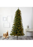 10 Foot Belgium Fir “Natural Look” Artificial Christmas Tree with 1050 Clear LED Lights