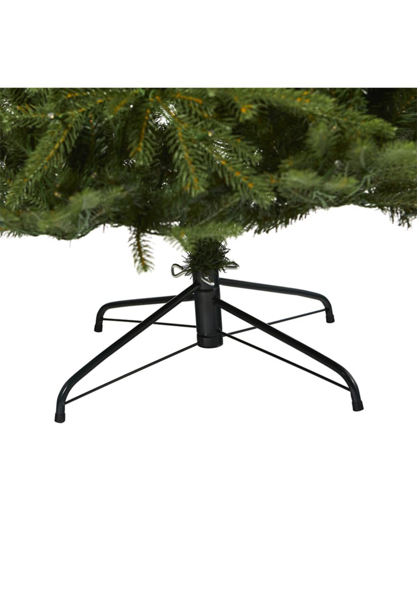 8 Foot Vancouver Fir Christmas Tree with Clear LED Lights and Bendable Branches