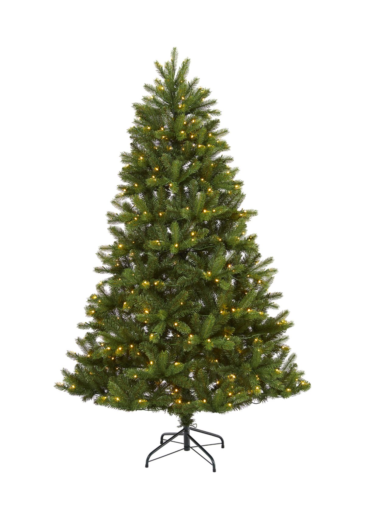 6 Foot New Haven Spruce “Natural Look” Artificial Christmas Tree with 350 LED Lights