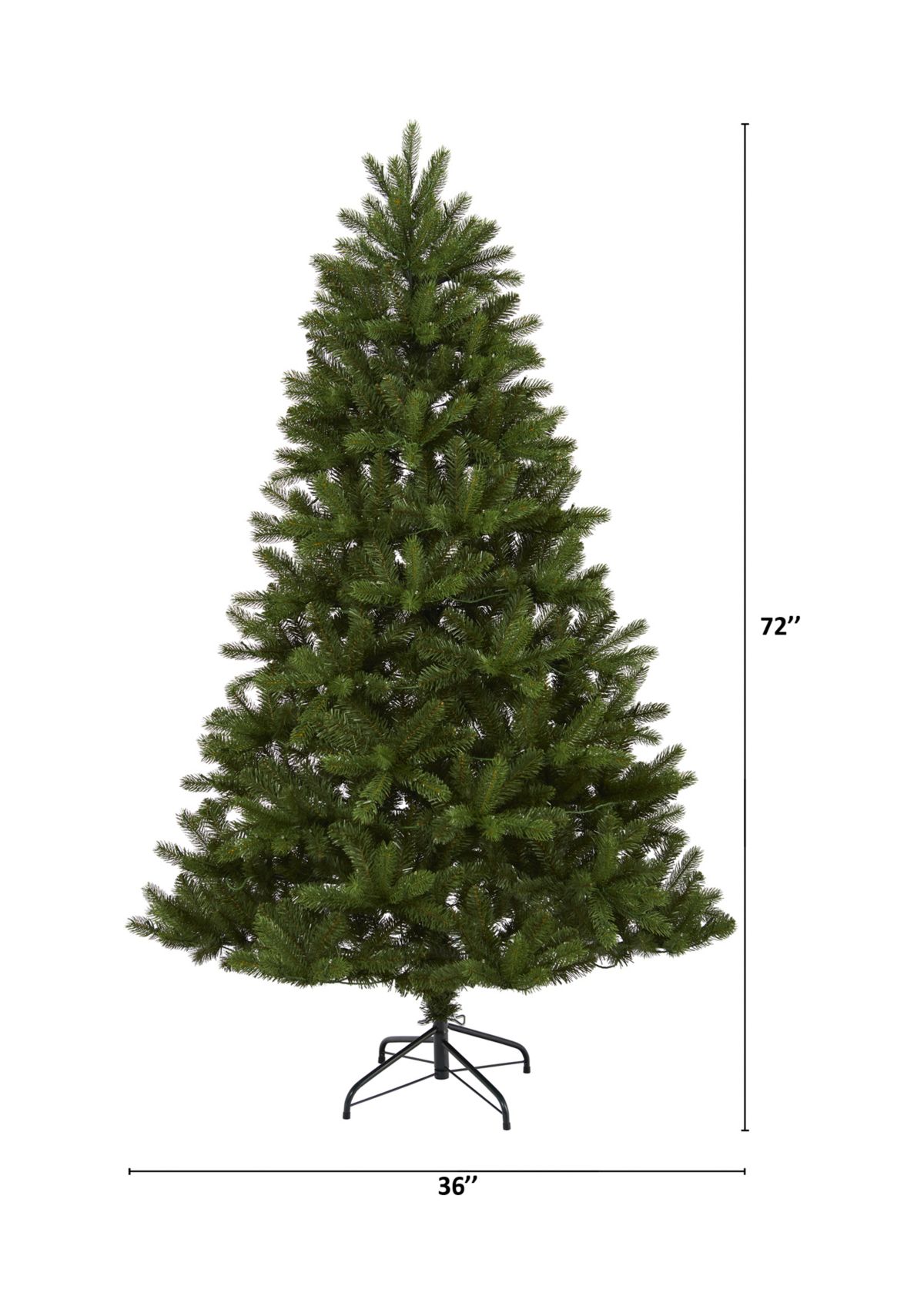 6 Foot New Haven Spruce “Natural Look” Artificial Christmas Tree with 350 LED Lights