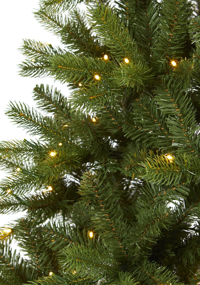 6 Foot New Haven Spruce “Natural Look” Artificial Christmas Tree with 350 LED Lights