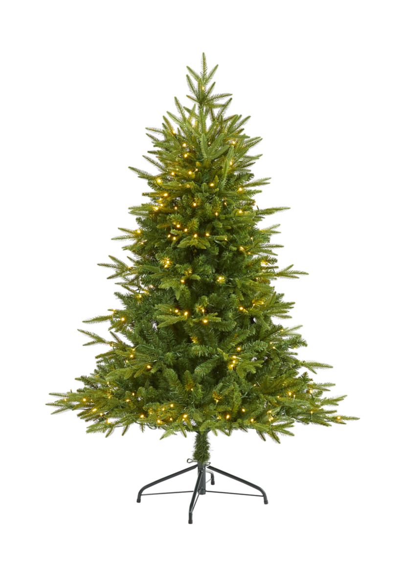 5 Foot Colorado Mountain Fir “Natural Look” Artificial Christmas Tree with 250 Clear LED Lights