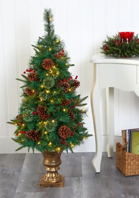 Nearly Natural Pinecone and Berries Christmas Tree