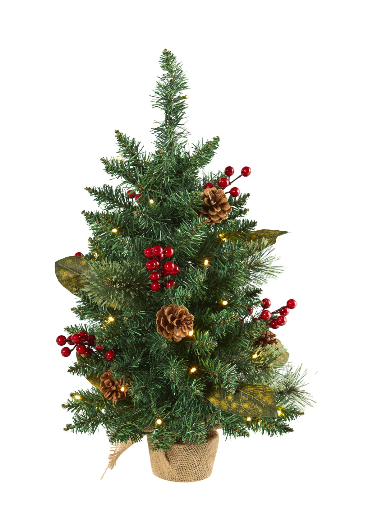 Pinecone and Berries Christmas Tree