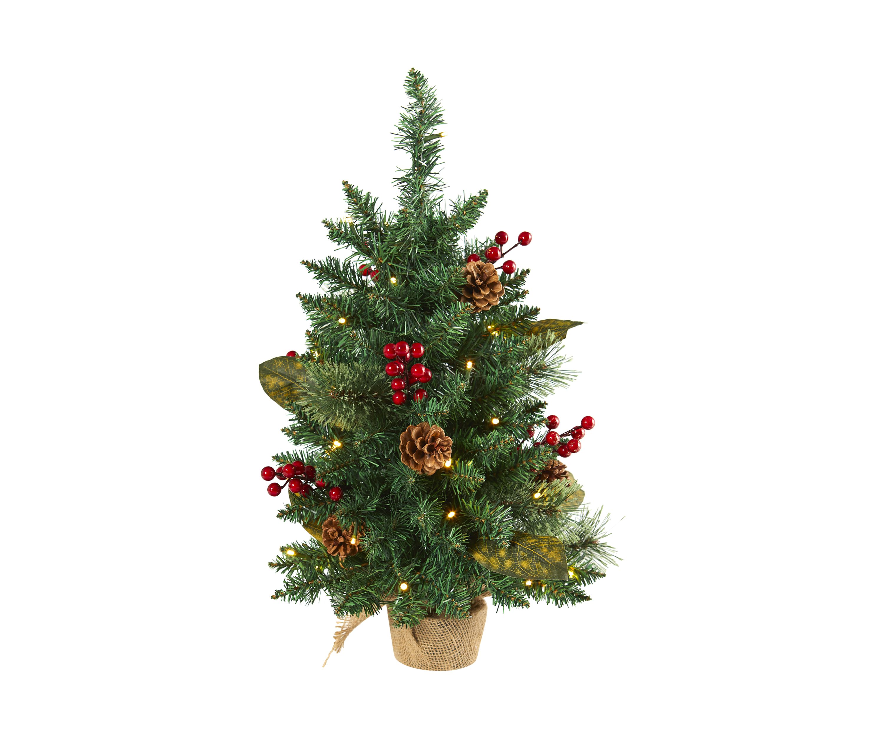 Pinecone and Berries Christmas Tree