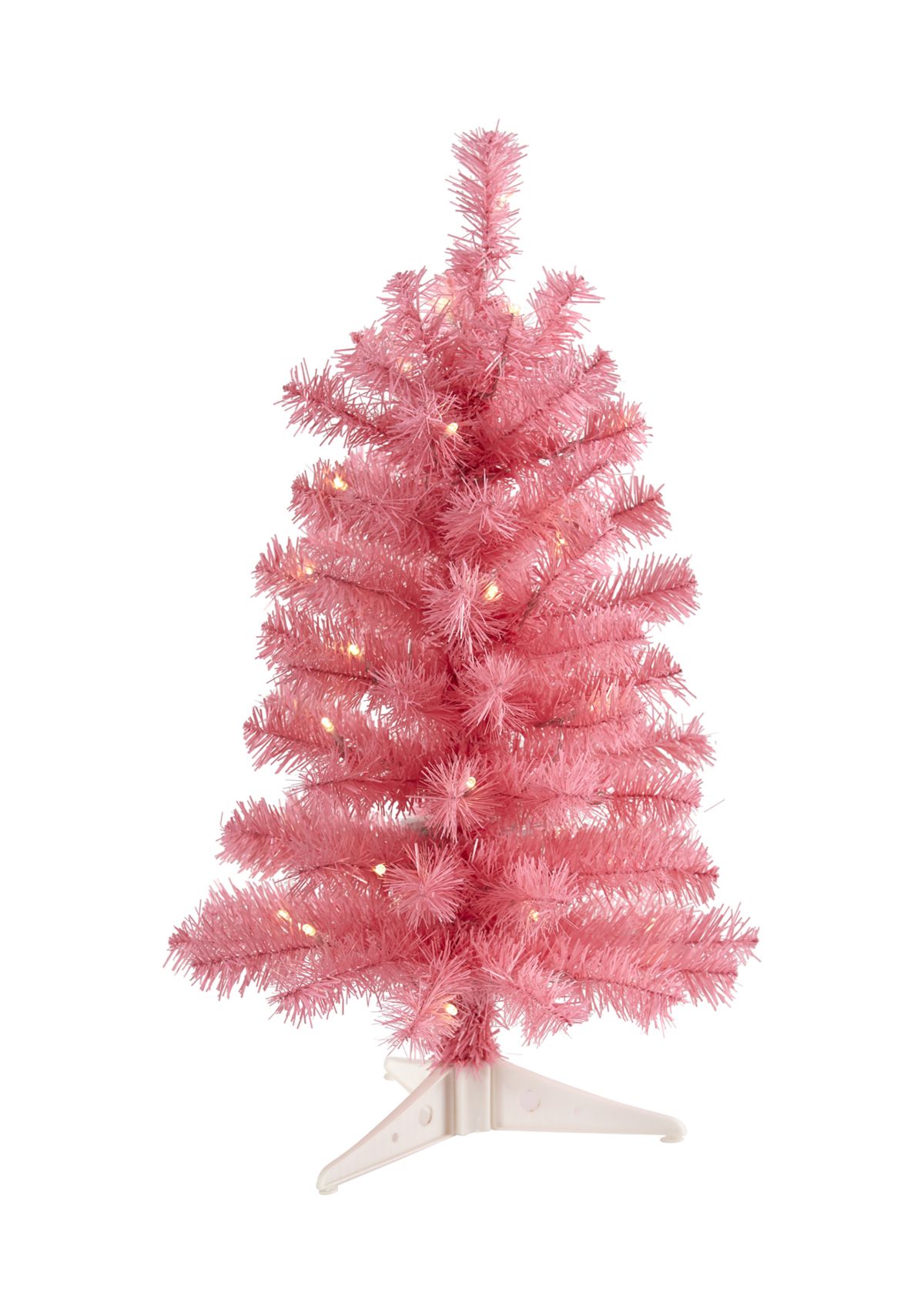 Pink Christmas Tree with LED Lights and Bendable Branches