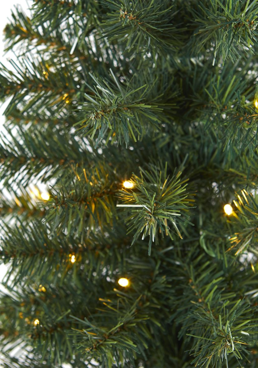 Green Christmas Tree with LED Lights and Bendable Branches
