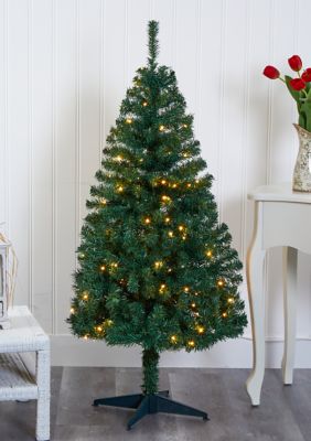 Nearly Natural Northern Tip Pine Christmas Tree, Green, 5 Foot