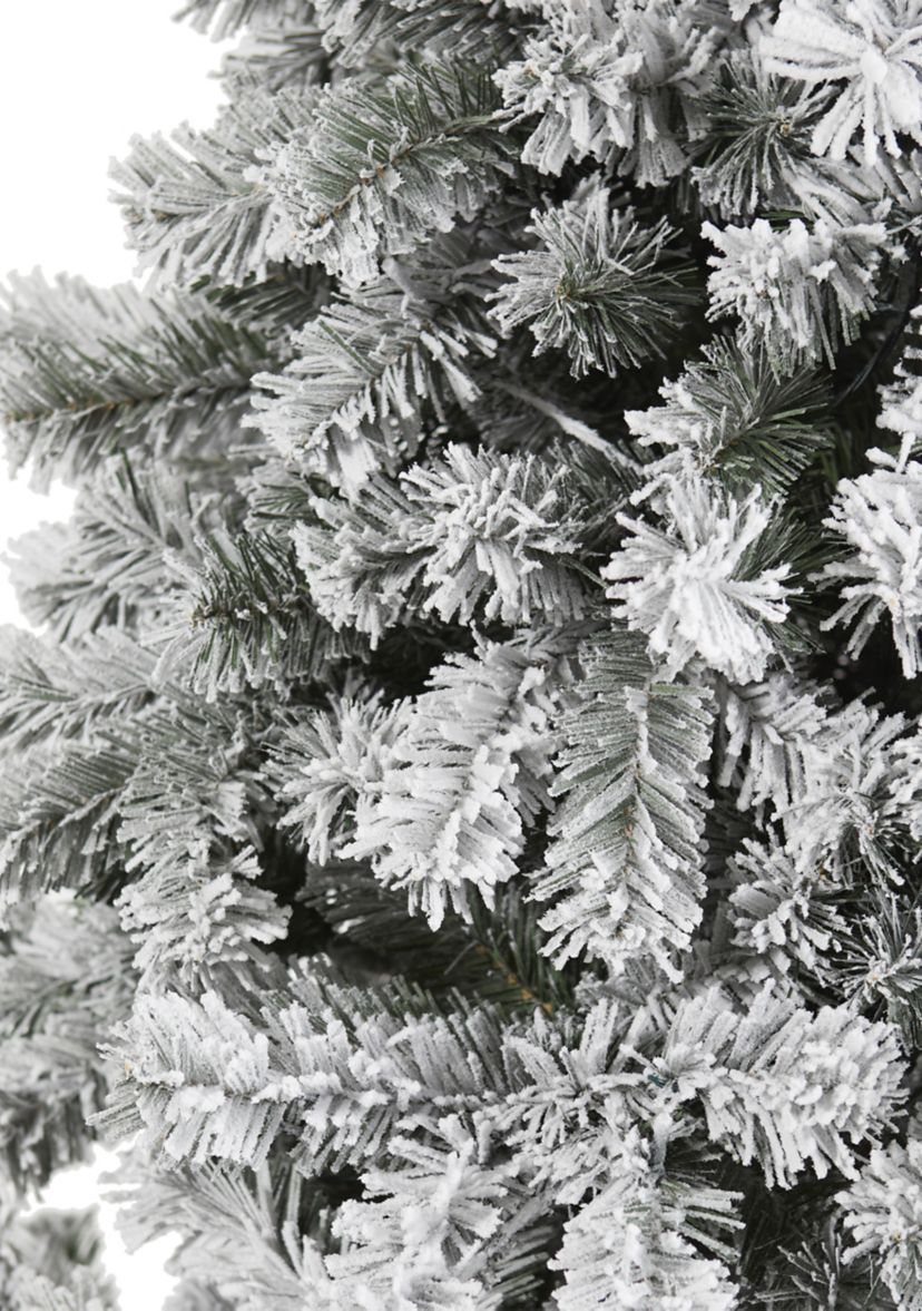 7 Foot Flocked West Virginia Fir Artificial Christmas Tree