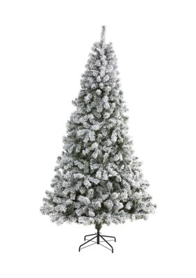 8 Foot Flocked West Virginia Fir Artificial Christmas Tree