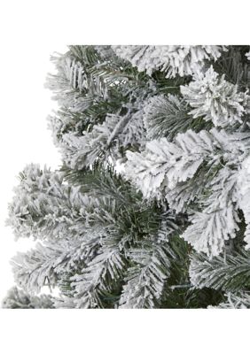 8 Foot Flocked West Virginia Fir Artificial Christmas Tree