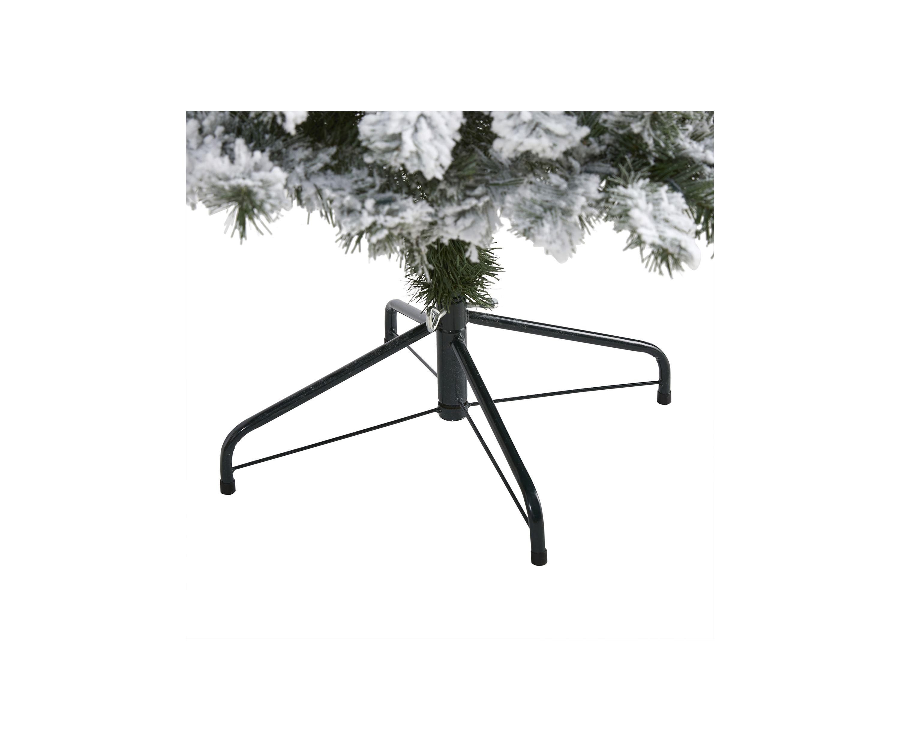 5 Foot Flocked West Virginia Fir Artificial Christmas Tree with 150 LED Lights