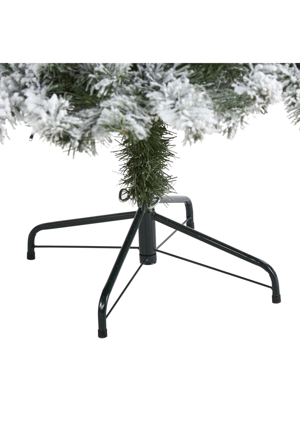 6 Foot Flocked West Virginia Fir Artificial Christmas Tree with 250 Clear LED Lights