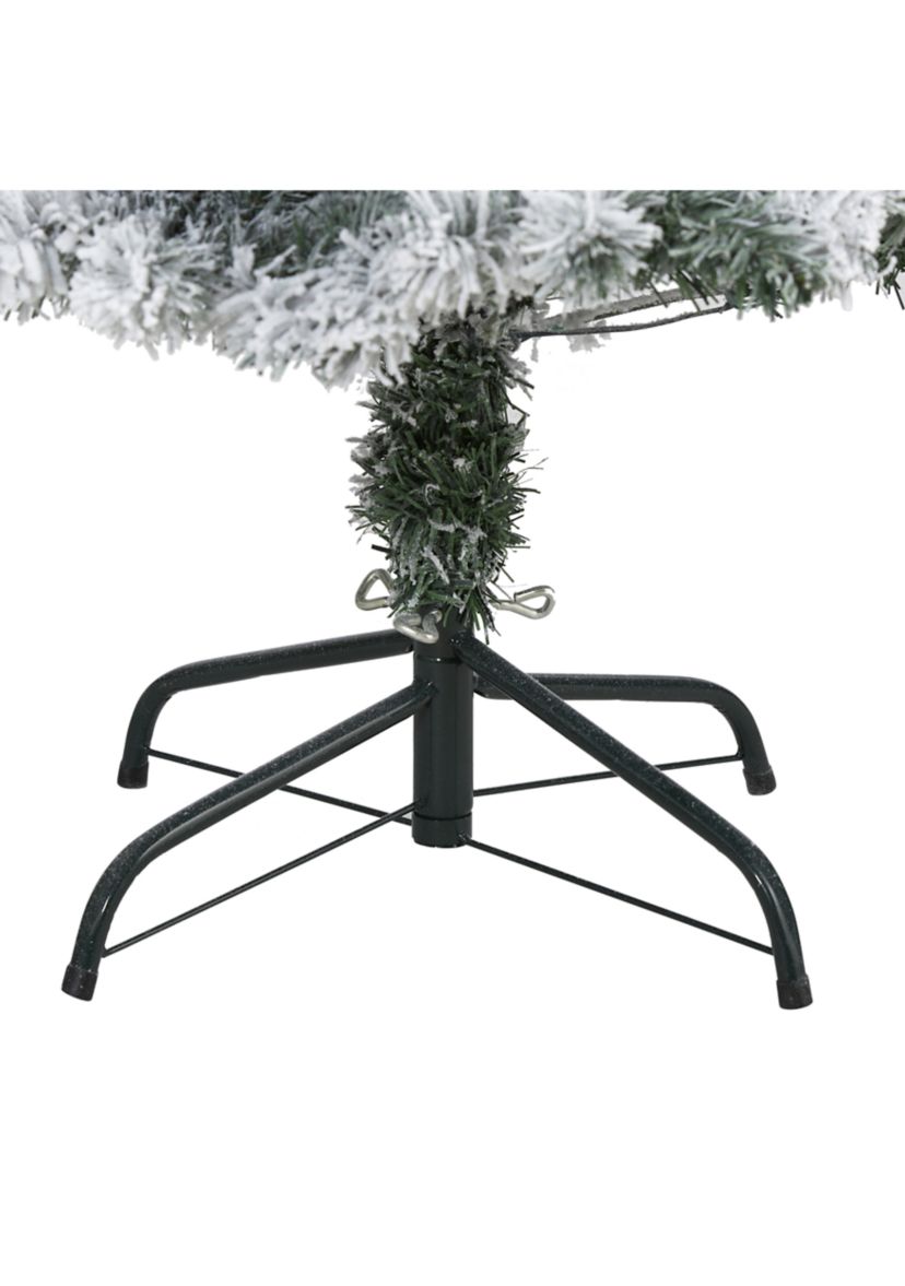 4 Foot Flocked Rock Springs Spruce Artificial Christmas Tree