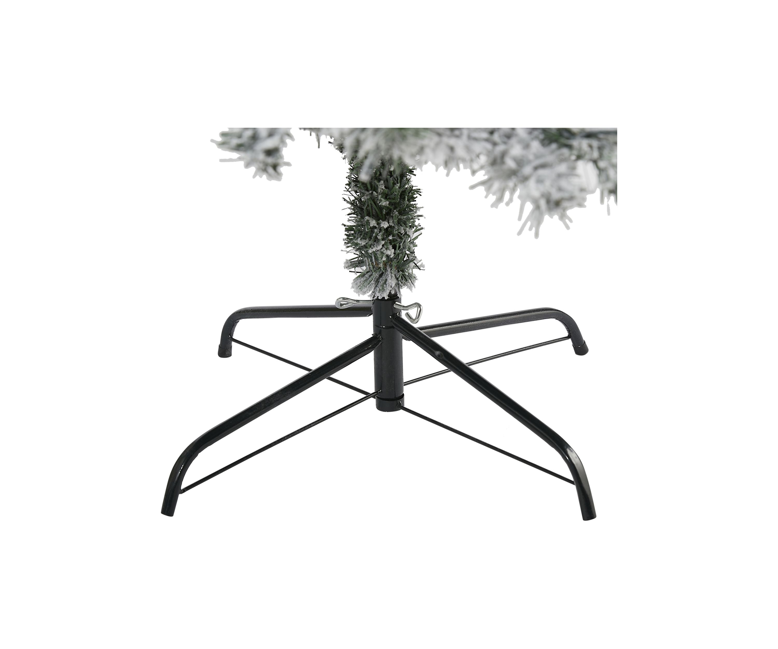 7 Foot Flocked Rock Springs Spruce Artificial Christmas Tree with 800 Bendable Branches