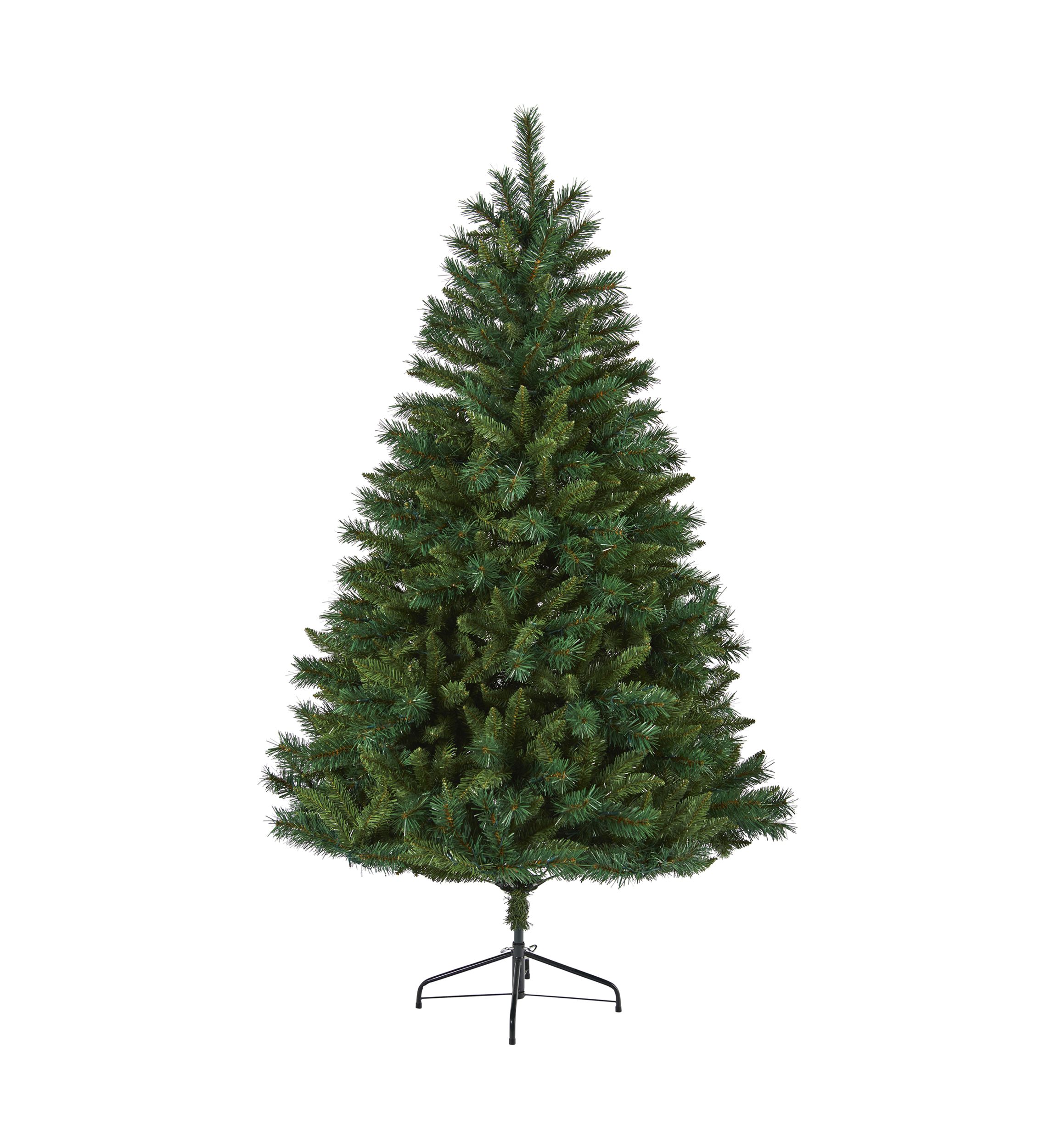 6 Foot Rocky Mountain Mixed Pine Artificial Christmas Tree with 300 LED Lights