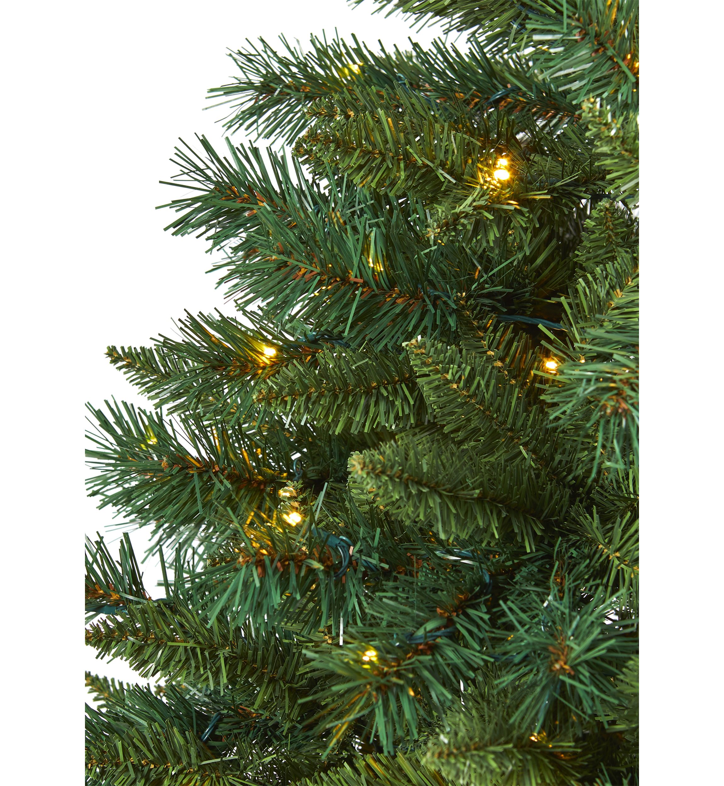 6 Foot Rocky Mountain Mixed Pine Artificial Christmas Tree with 300 LED Lights