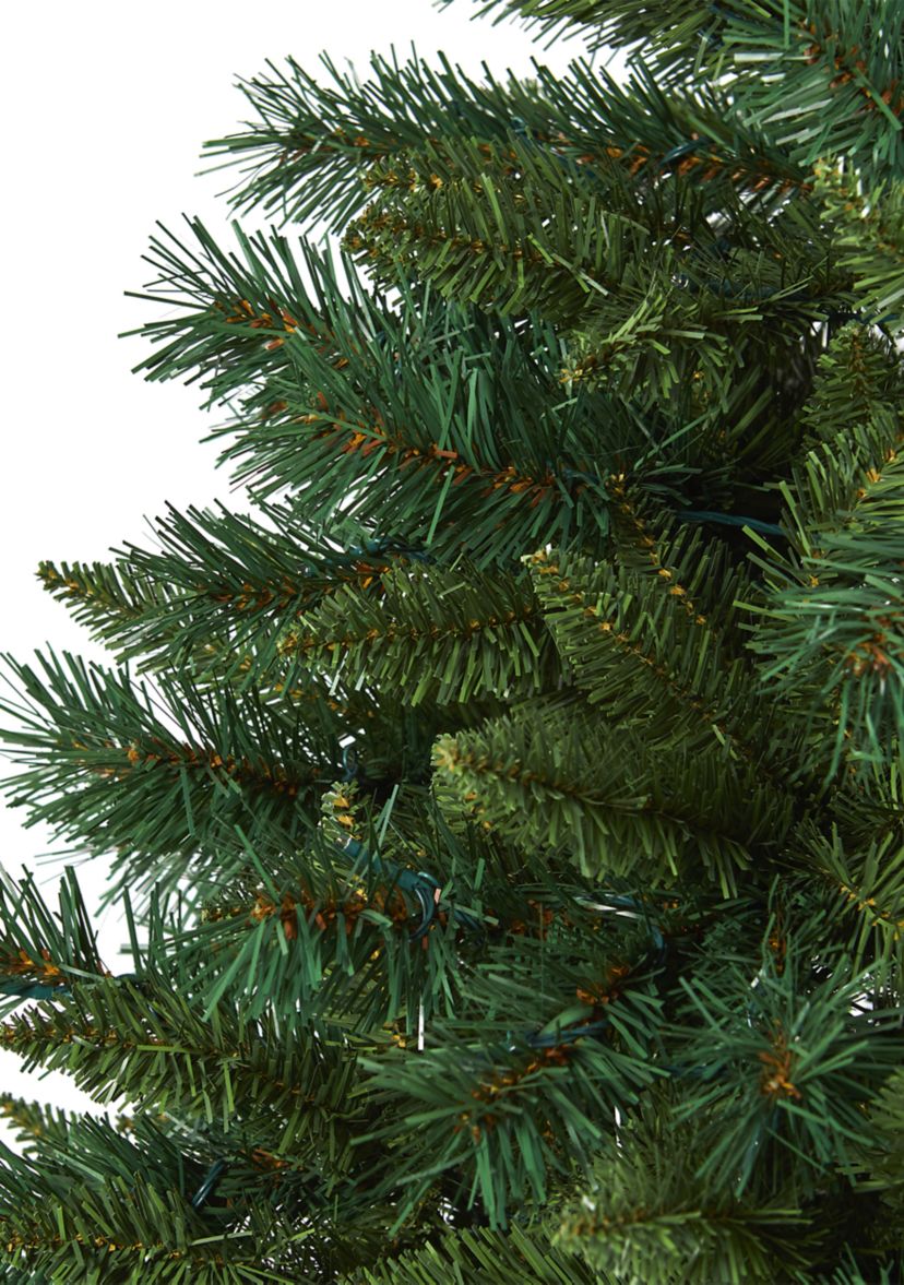 6 Foot Rocky Mountain Mixed Pine Artificial Christmas Tree with 300 LED Lights