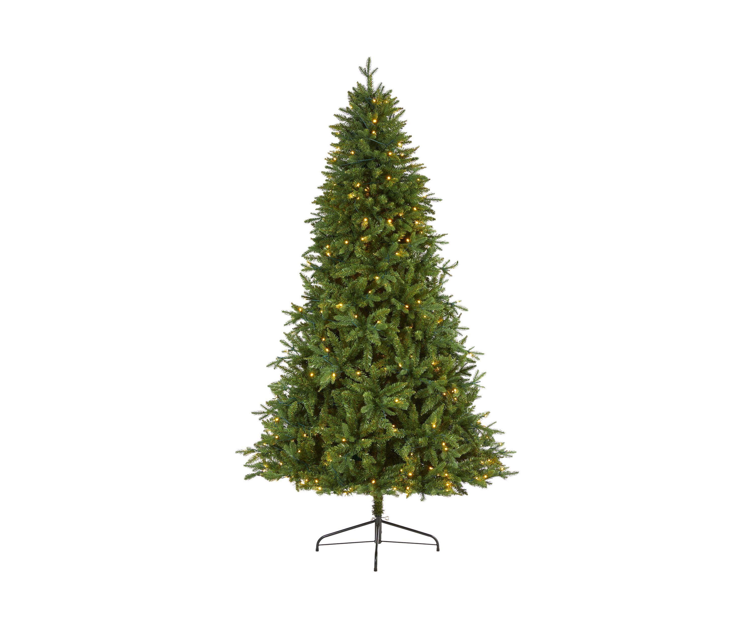 7 Foot New Hampshire Fir Artificial Christmas Tree with 450 Clear LED Lights
