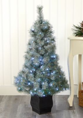 Nearly Natural Snowy Mountain Pine Christmas Tree