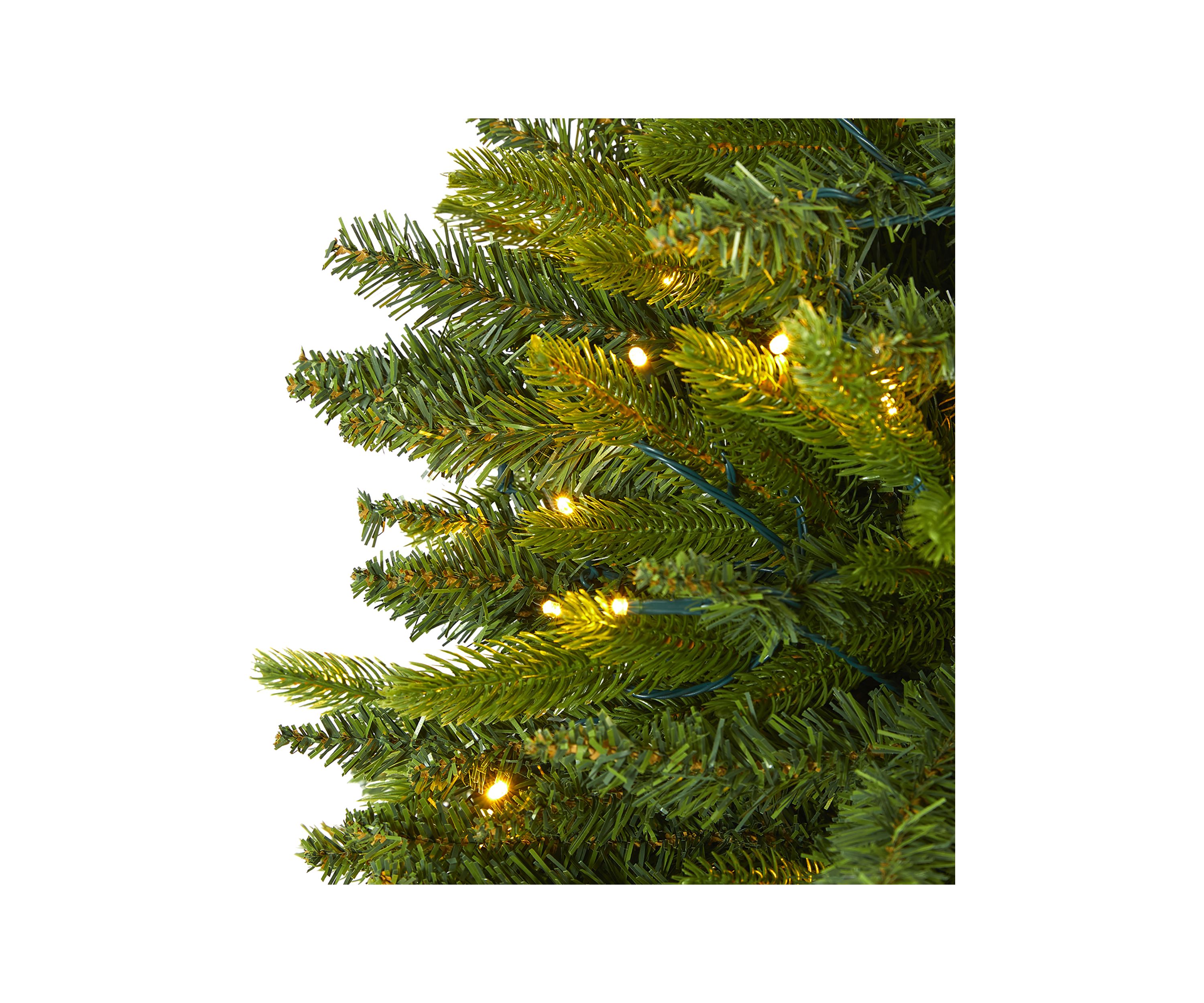 6 Foot Sun Valley Fir Artificial Christmas Tree with 300 Clear LED Lights
