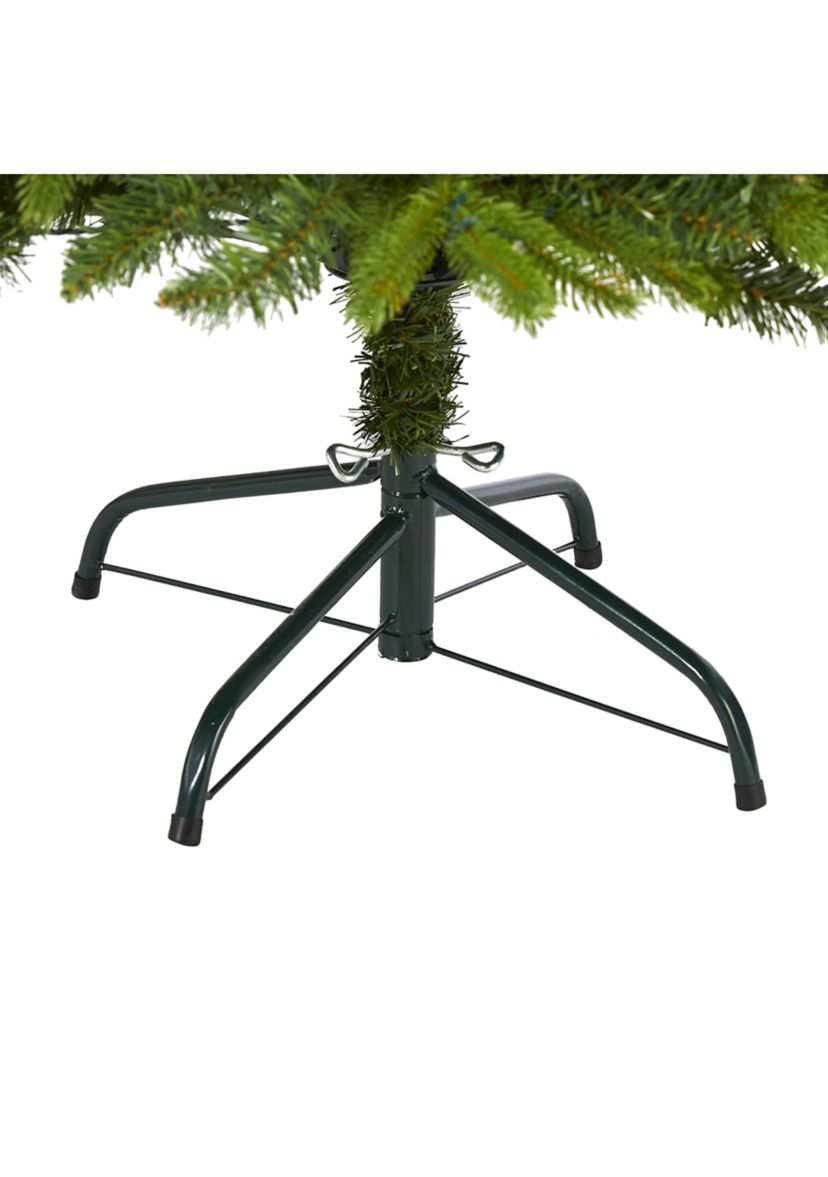 6 Foot Sun Valley Fir Artificial Christmas Tree with 300 Clear LED Lights