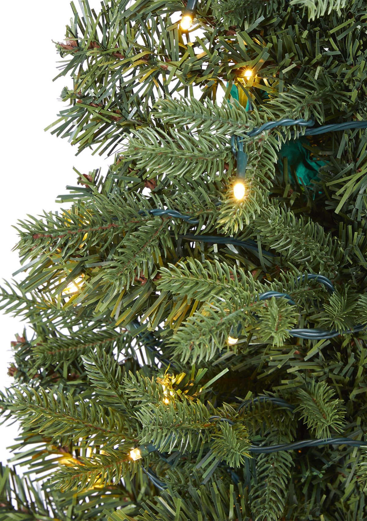 Vermont Fir Christmas Tree with Clear LED Lights