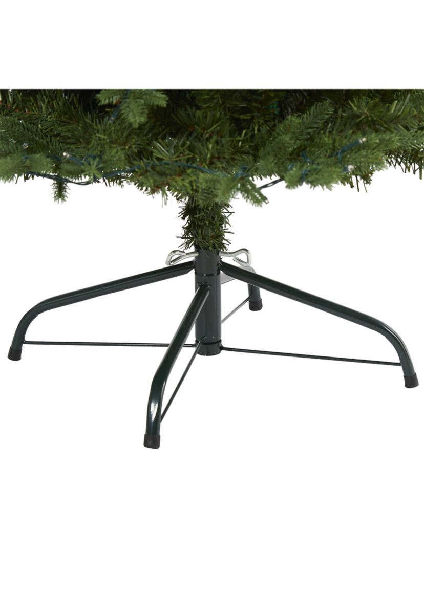 Vermont Fir Christmas Tree with Clear LED Lights