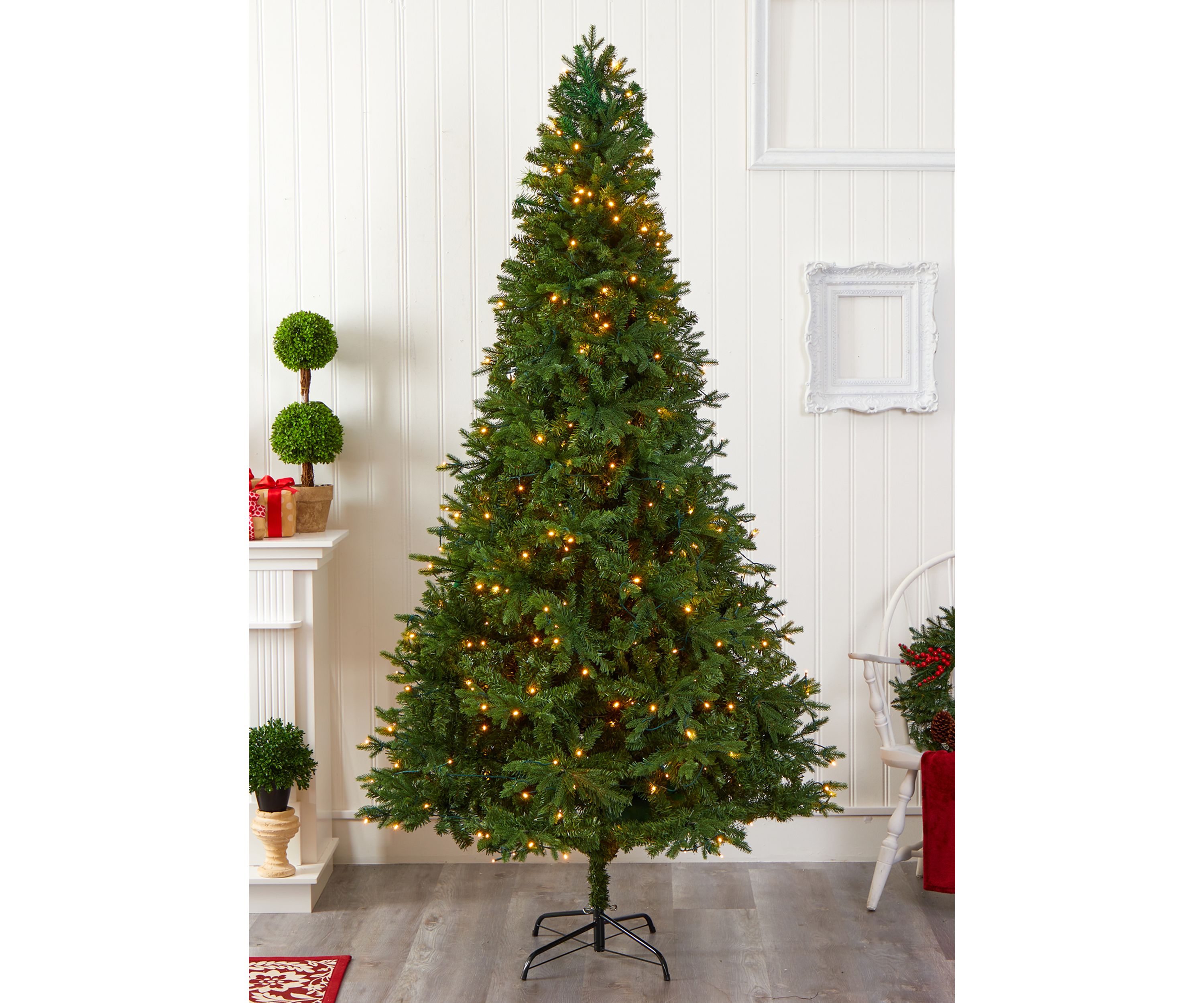 Vermont Fir Christmas Tree with Clear LED Lights