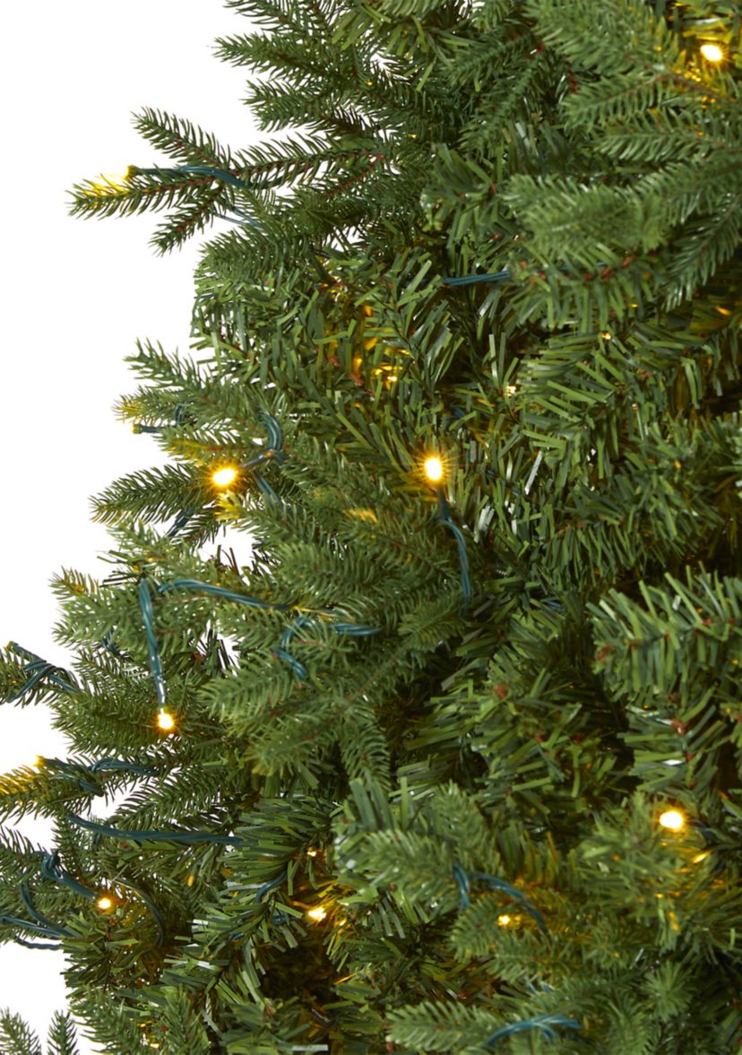 Vermont Fir Christmas Tree with Clear LED Lights