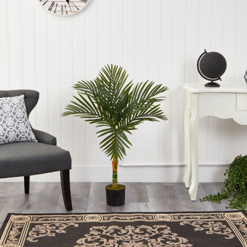 3-Foot Golden Cane Artificial Palm Tree