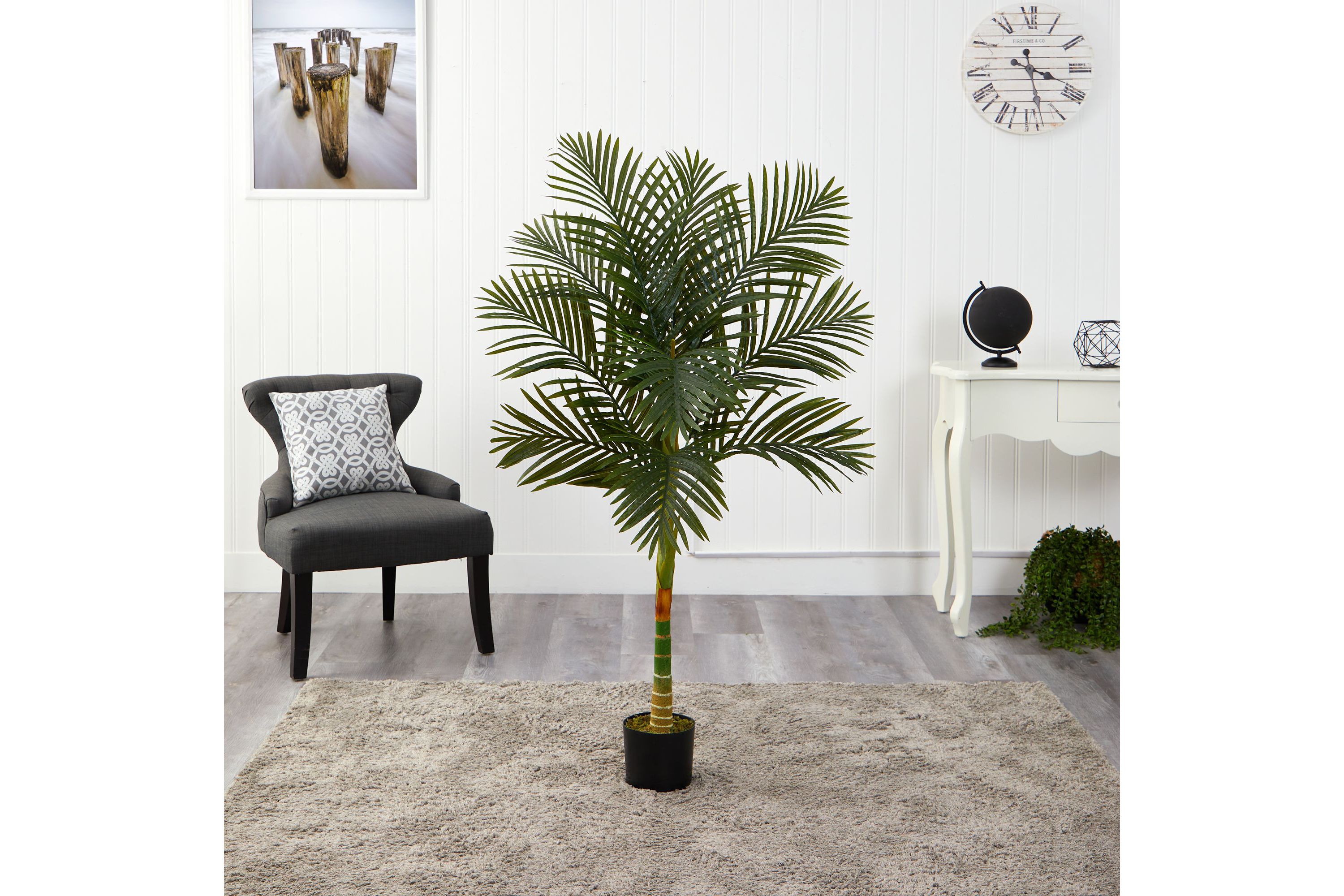 5-Foot Golden Cane Artificial Palm Tree